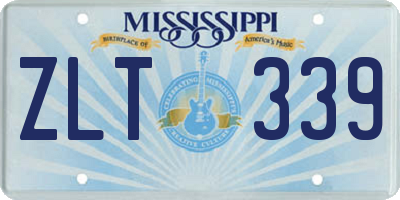 MS license plate ZLT339
