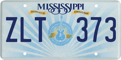 MS license plate ZLT373