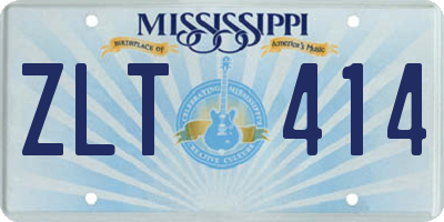 MS license plate ZLT414