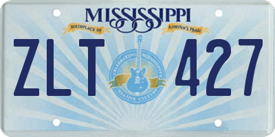 MS license plate ZLT427