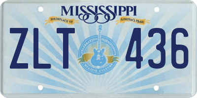 MS license plate ZLT436