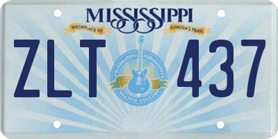 MS license plate ZLT437