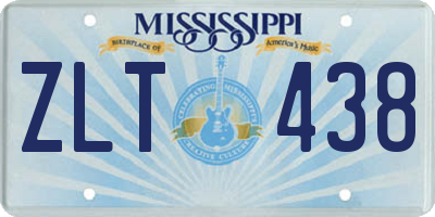 MS license plate ZLT438