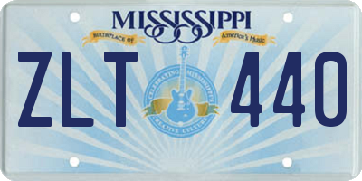 MS license plate ZLT440