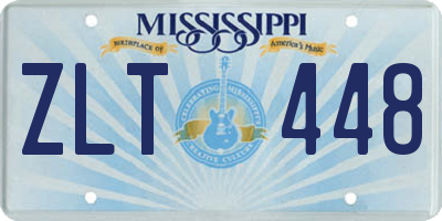 MS license plate ZLT448