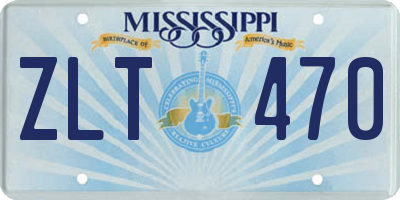 MS license plate ZLT470