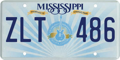 MS license plate ZLT486