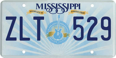 MS license plate ZLT529
