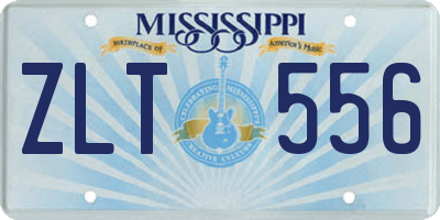 MS license plate ZLT556