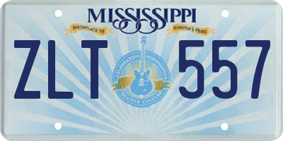 MS license plate ZLT557