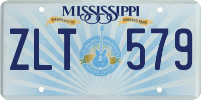 MS license plate ZLT579
