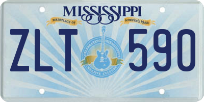 MS license plate ZLT590