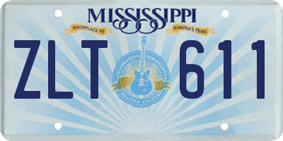 MS license plate ZLT611