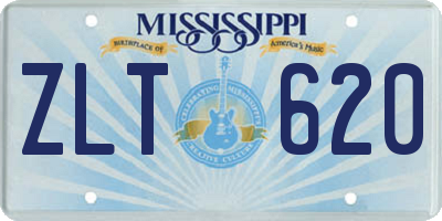 MS license plate ZLT620