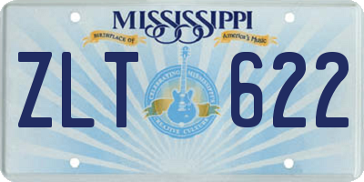 MS license plate ZLT622