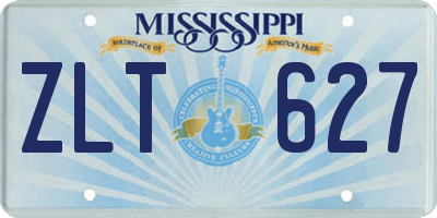 MS license plate ZLT627