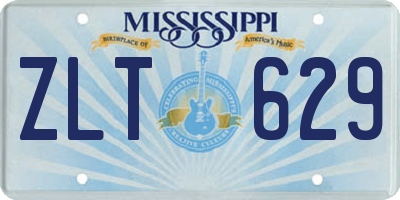 MS license plate ZLT629