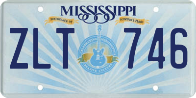 MS license plate ZLT746