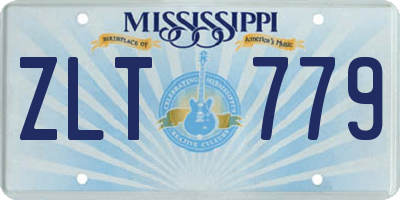 MS license plate ZLT779