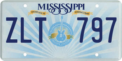 MS license plate ZLT797