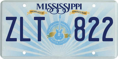 MS license plate ZLT822