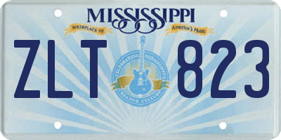 MS license plate ZLT823