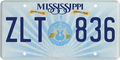 MS license plate ZLT836