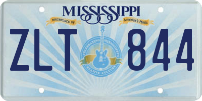 MS license plate ZLT844