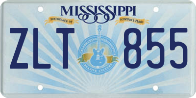 MS license plate ZLT855