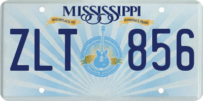 MS license plate ZLT856