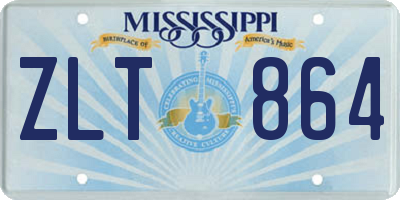 MS license plate ZLT864