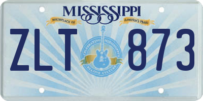 MS license plate ZLT873