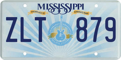 MS license plate ZLT879