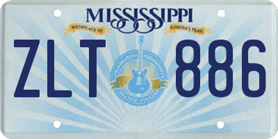 MS license plate ZLT886