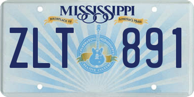 MS license plate ZLT891