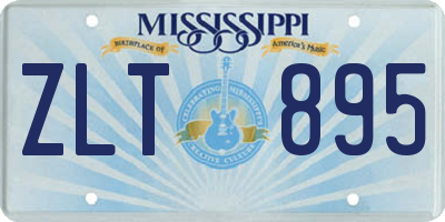 MS license plate ZLT895