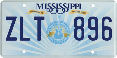 MS license plate ZLT896