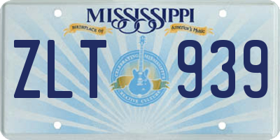 MS license plate ZLT939