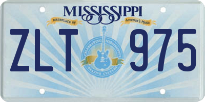 MS license plate ZLT975