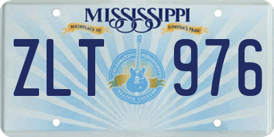 MS license plate ZLT976