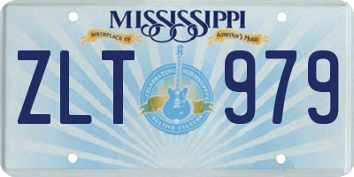 MS license plate ZLT979