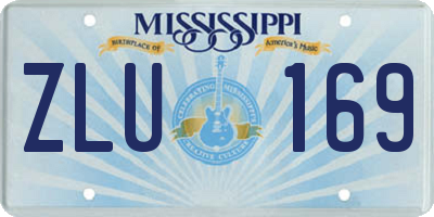 MS license plate ZLU169