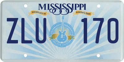 MS license plate ZLU170