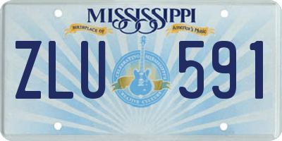 MS license plate ZLU591