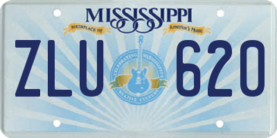 MS license plate ZLU620