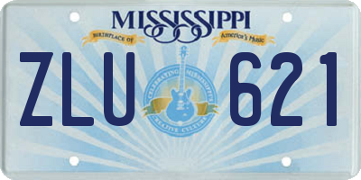 MS license plate ZLU621
