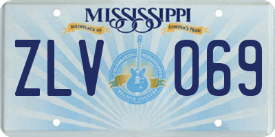 MS license plate ZLV069