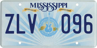 MS license plate ZLV096