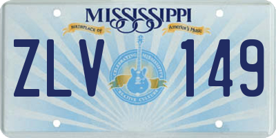 MS license plate ZLV149