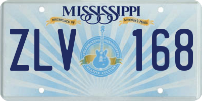 MS license plate ZLV168